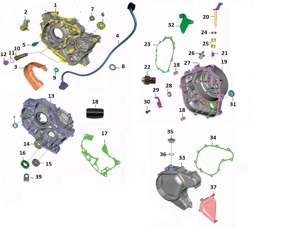 BAJAJ PULSAR F 250 YAĞ POMPA SACI - 2