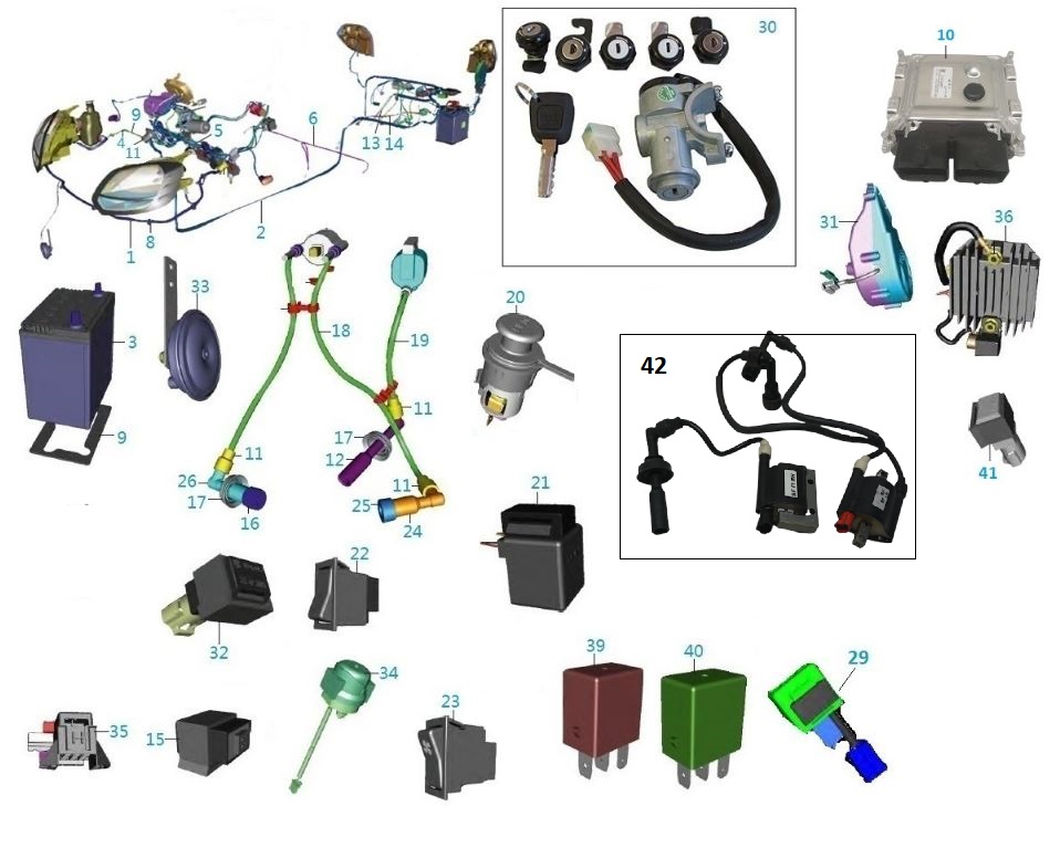 BAJAJ QUTE BUJİ BAŞLIĞI SAĞ - 2