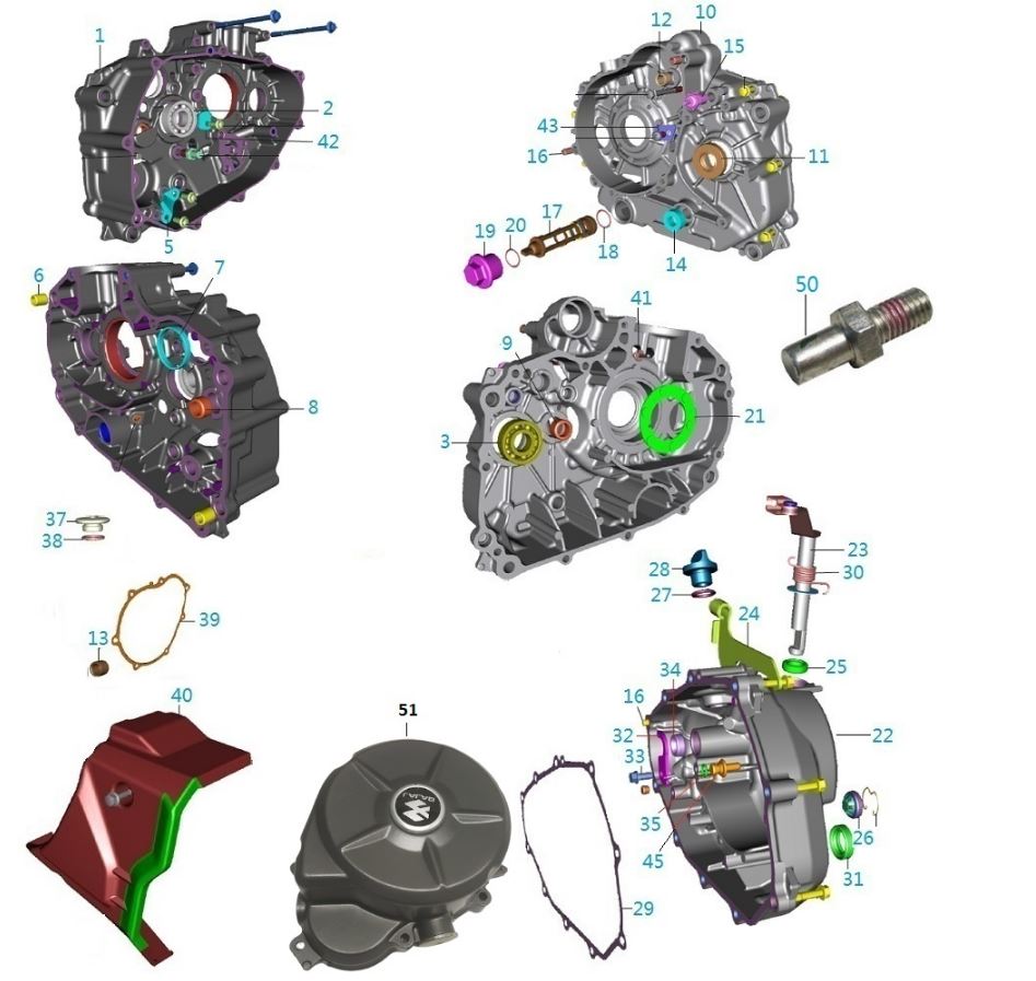 BAJAJ PULSAR NS150 ŞANZUMAN KUTUSU SAĞ