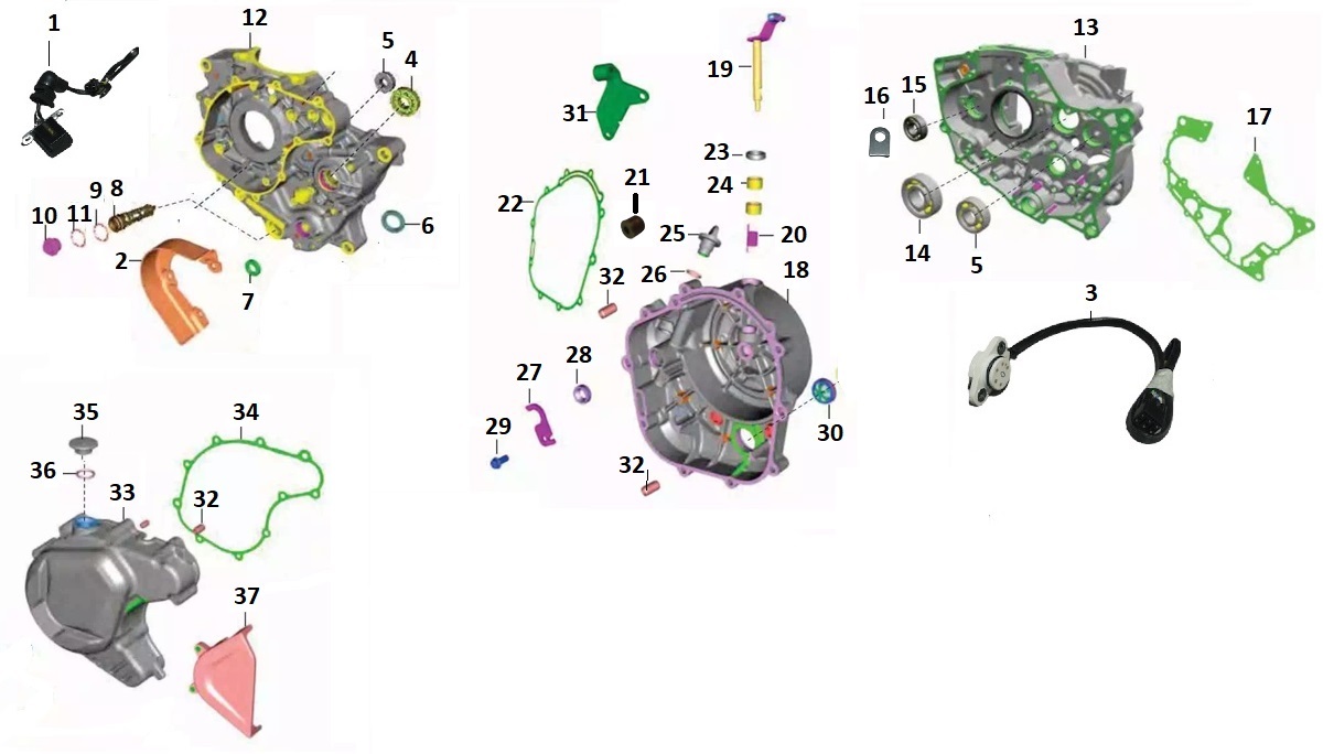 BAJAJ PULSAR N 160 ŞANZUMAN KUTUSU SAĞ - 2