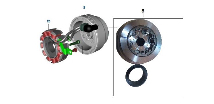 BAJAJ PULSAR AS150 ROTOR - 2
