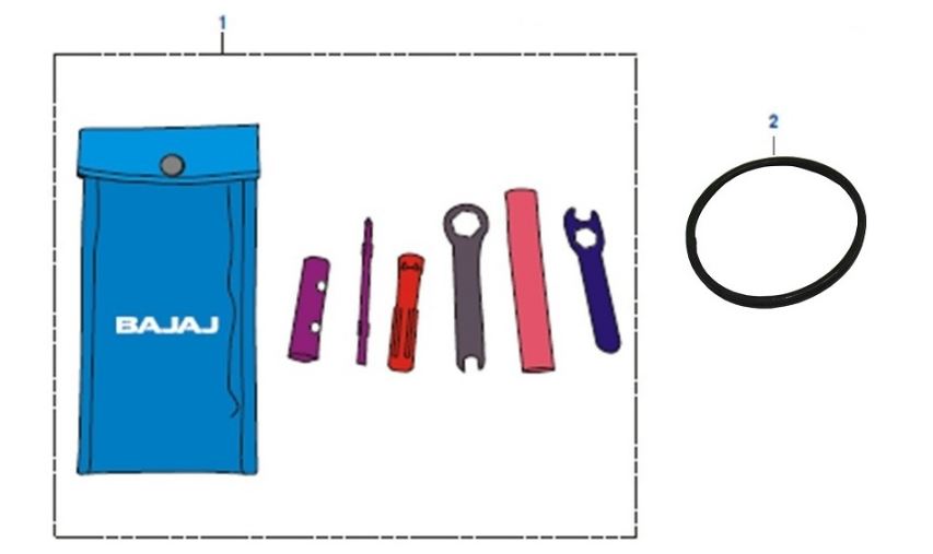 BAJAJ DISCOVER 125ST AVADANLIK TUTUCU  LASTİĞİ - 2