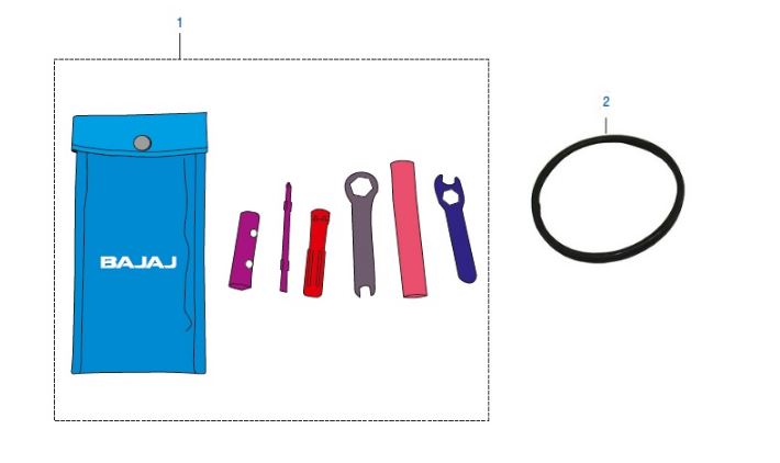 BAJAJ PULSAR NS150 AVADANLIK TUTUCU  LASTİĞİ - 2