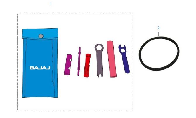 BAJAJ PULSAR AS150 AVADANLIK TUTUCU  LASTİĞİ - 2