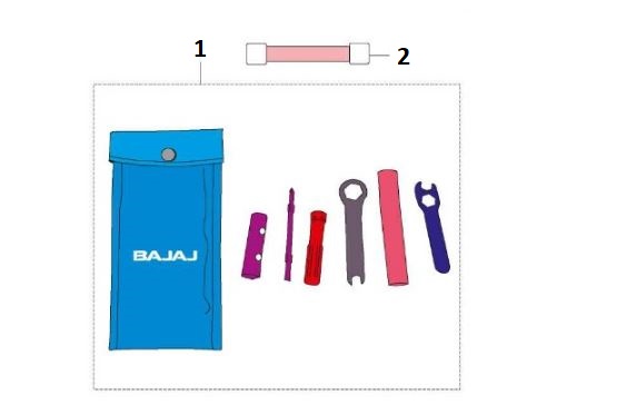 BAJAJ PULSAR N 250 AVADANLIK TUTUCU  LASTİĞİ - 2