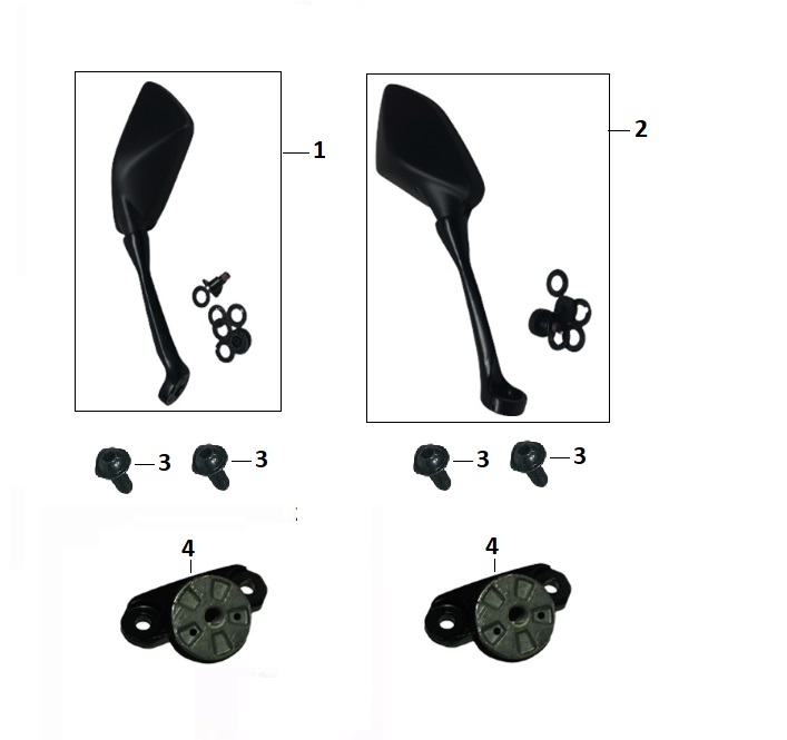 BAJAJ PULSAR F 250 AYNA TUTUCU - 2