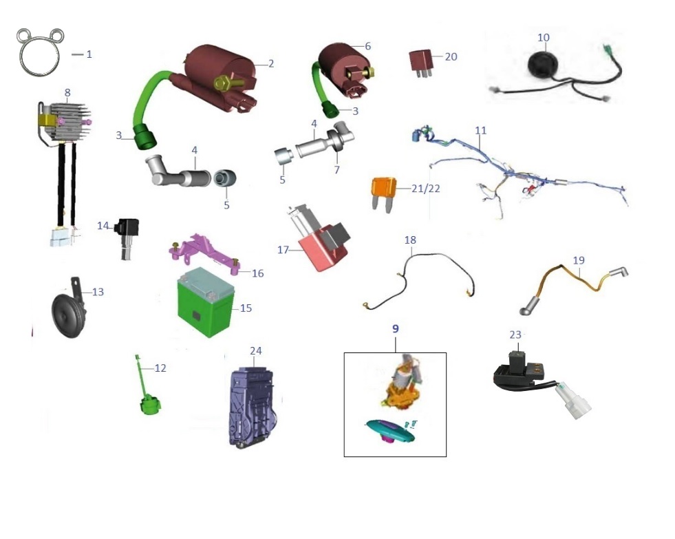 BAJAJ V15 FAR KONTROL ÜNİTESİ