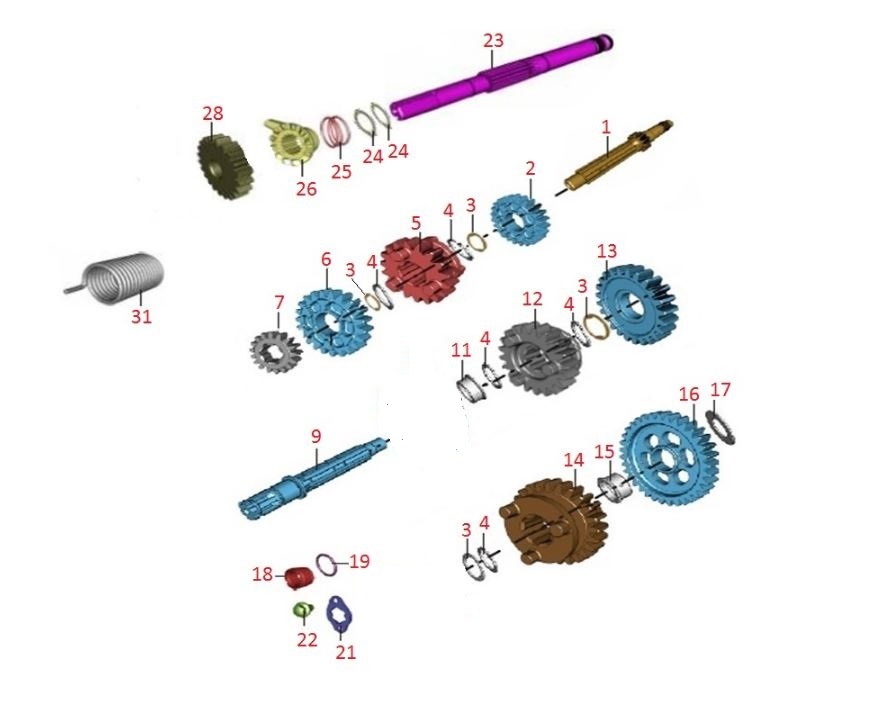 BAJAJ DISCOVER 125ST MARŞ DİŞLİSİ - 2
