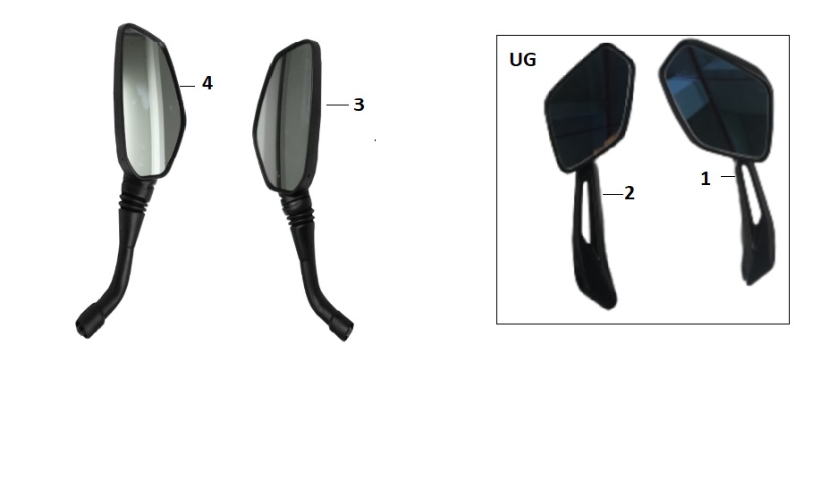 BAJAJ DOMİNAR 400 UG AYNA SAĞ - 2