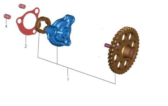 BAJAJ V15 YAĞ POMPA CONTASI - 2