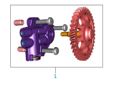 BAJAJ PULSAR NS150 YAĞ POMPASI  KOMPLE - 2