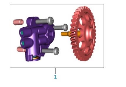 BAJAJ PULSAR AS150 YAĞ POMPASI  KOMPLE - 2