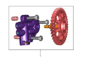 BAJAJ PULSAR N 250 YAĞ POMPASI  KOMPLE - 2