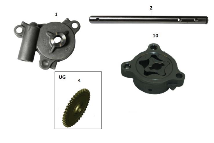 BAJAJ DOMİNAR 400 UG YAĞ POMPASI  KOMPLE - 2
