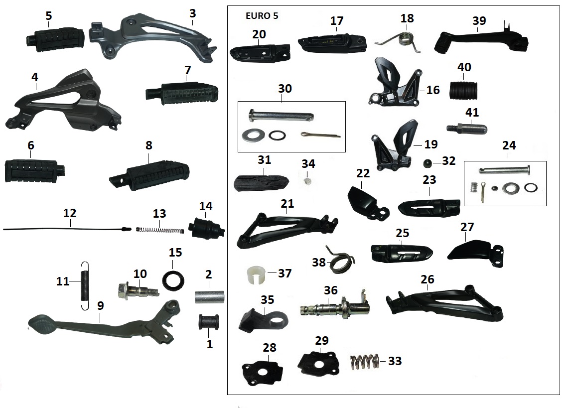 BAJAJ PULSAR NS125 ABS BASAMAK DAYAMA PLASTİĞİ SAĞ - 2