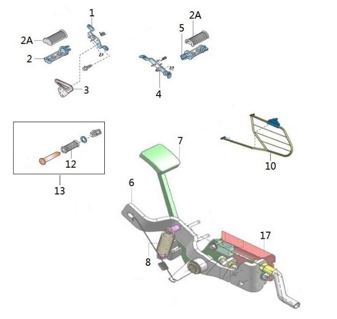 BAJAJ AVENGER STREET 150 BASAMAK DEMİRİ ÖN SAĞ