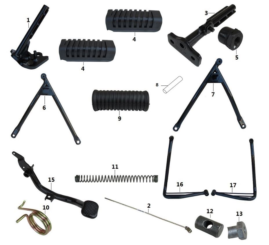 BAJAJ BOXER BASAMAK DEMİRİ ARKA SOL