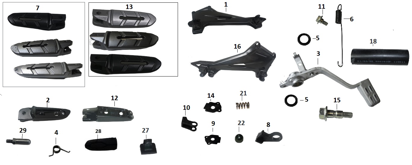 BAJAJ DOMİNAR D 250 FREN PEDAL KOMUTA PARÇASI ARKA - 2