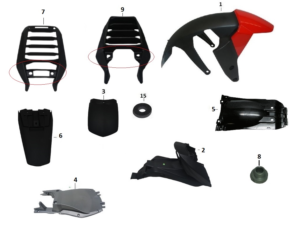 BAJAJ DOMİNAR D 250 ÇAMURLUK ARKA ALT - 2