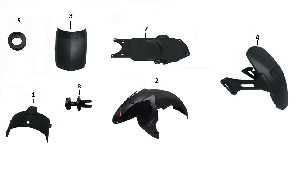 BAJAJ PULSAR F 250 ÇAMURLUK ARKA - 2