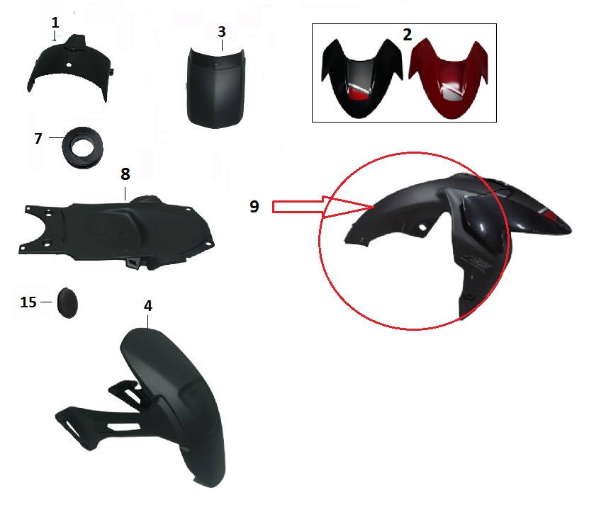 BAJAJ PULSAR N 160 UG ÇAMURLUK ARKA - 2