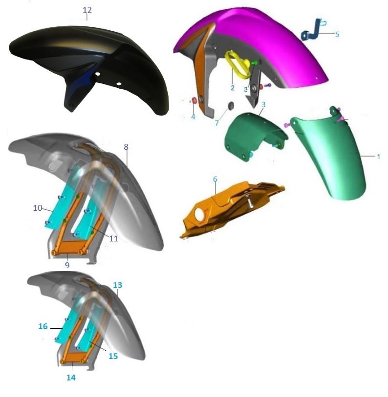 BAJAJ PULSAR N 250 ÇAMURLUK ÖN