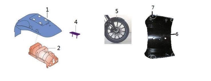 BAJAJ AVENGER STREET 150 ÇAMURLUK TAKOZU ARKA