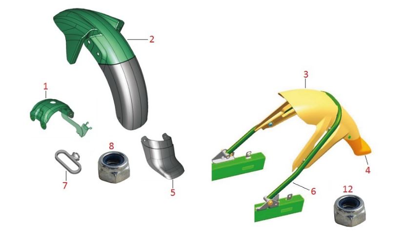 BAJAJ DISCOVER 125ST ÇAMURLUK TUTUCU DEMİRİ ARKA
