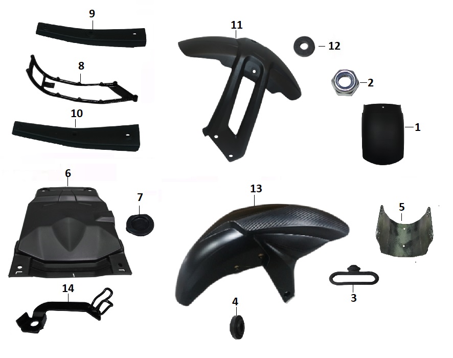 BAJAJ PULSAR NS 125 CBS ÇAMURLUK TOZLUĞU ÖN - 2