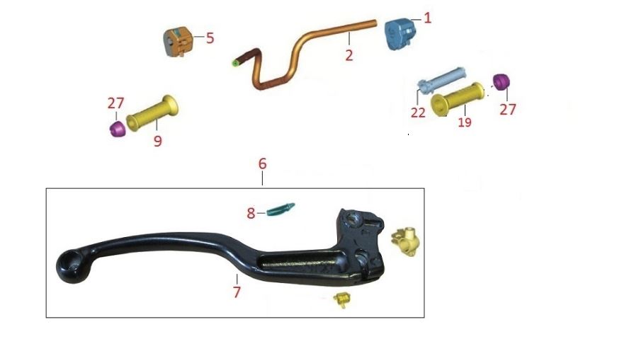 BAJAJ DISCOVER 150F GAZ KOLU PLASTİĞİ İÇ BORU - 2