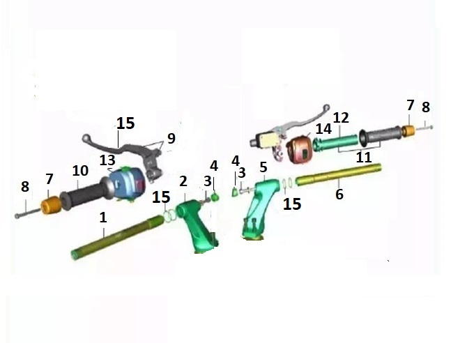 BAJAJ PULSAR NS 125 CBS GAZ KOLU PLASTİĞİ İÇ BORU - 2