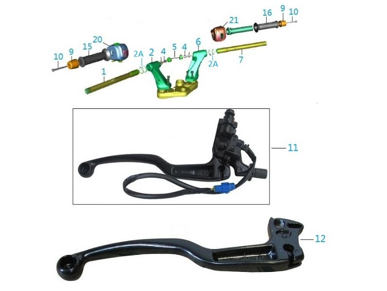 BAJAJ PULSAR NS150 DİREKSİYON BORUSU SAĞ - 2