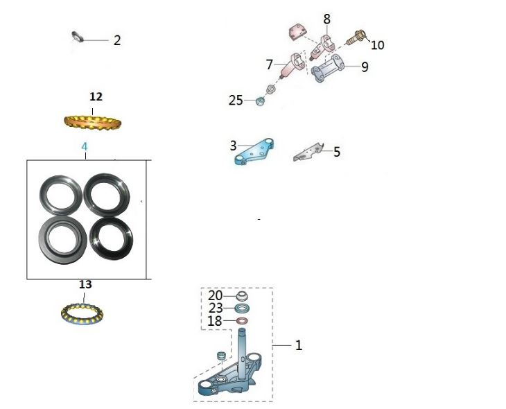 BAJAJ AVENGER STREET 150 DİREKSİYON MİLİ SOMUN PULU - 2