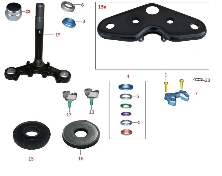 BAJAJ DISCOVER 125ST DİREKSİYON BORU SABİTLEME KELEPÇESİ ÜST