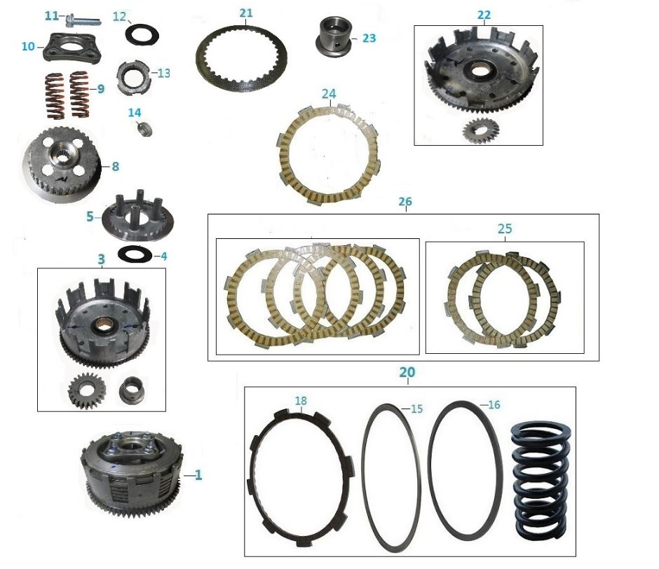 BAJAJ PULSAR RS200 DEBRİYAJ ARA SACI - 2