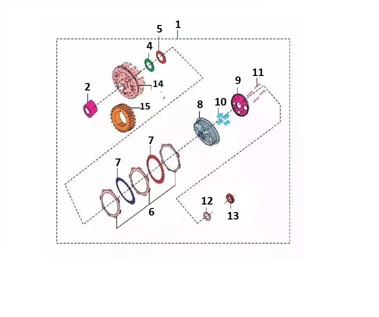 BAJAJ PULSAR NS 125 CBS DEBRİYAJ ARA SACI - 2