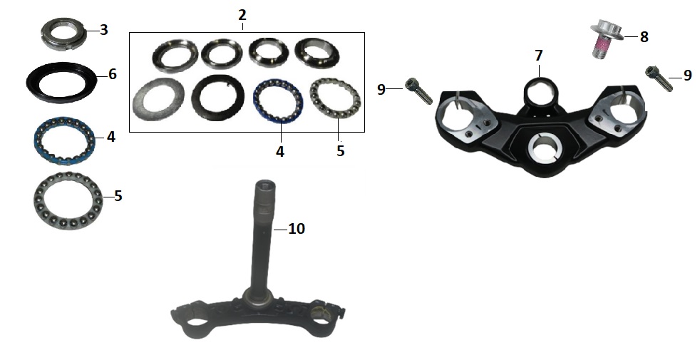 BAJAJ PULSAR F 250 DİREKSİYON ALT KELEPÇE MİLLİ - 2