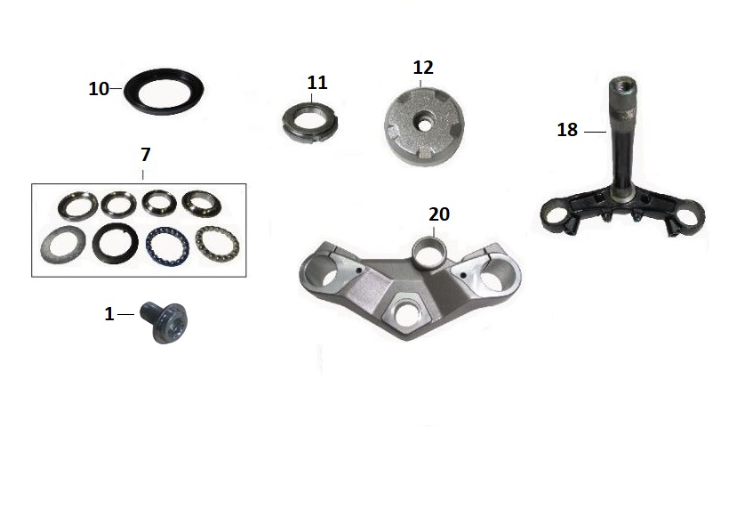 BAJAJ PULSAR RS200 UG DİREKSİYON MİLİ ÜST TAPA - 2