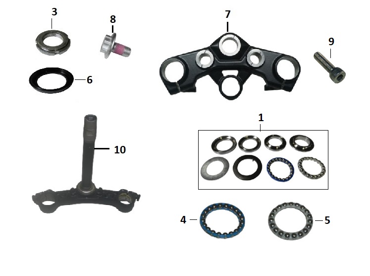 BAJAJ PULSAR N 160 UG DİREKSİYON MİLİ ÜST TAPA - 2