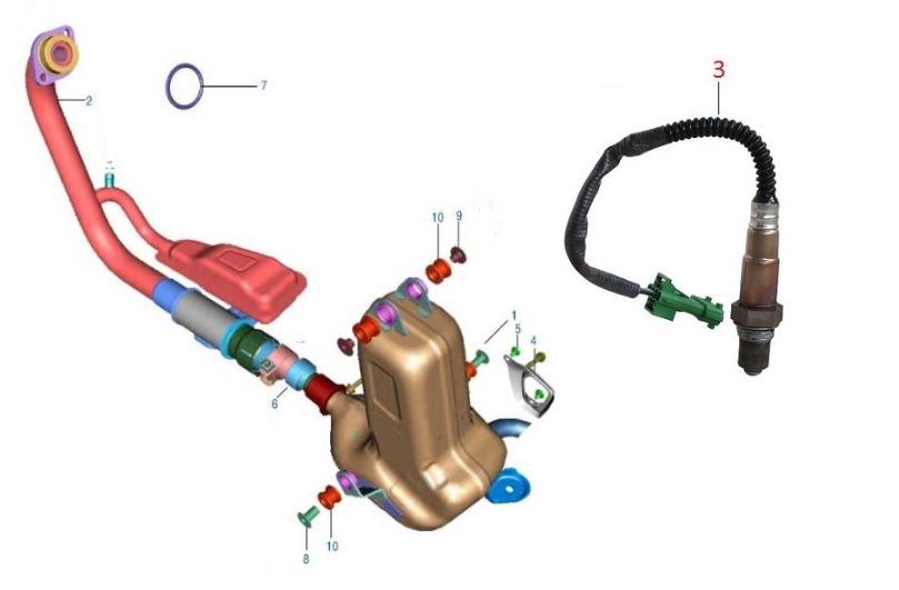 BAJAJ PULSAR N 250 OKSİJEN SENSÖRÜ EURO 5 - 2