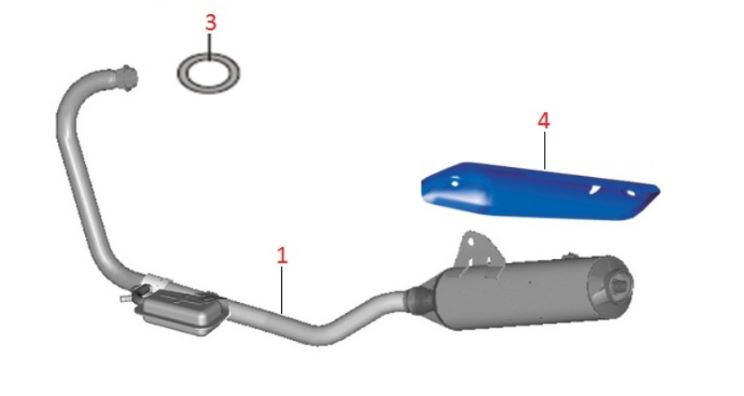 BAJAJ DISCOVER 150S EGZOZ KAMUFLAJ SACI