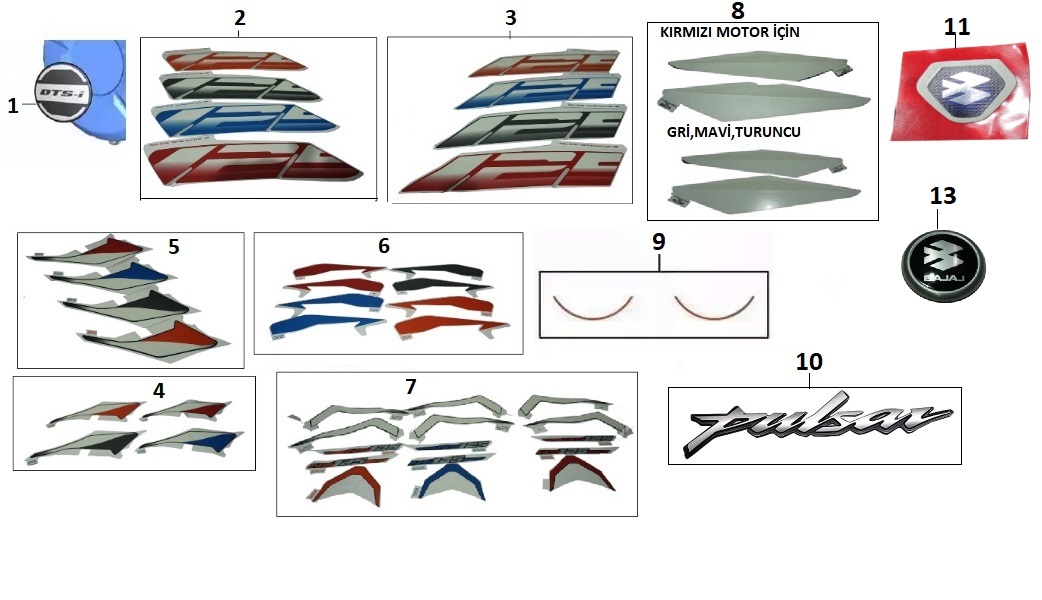 BAJAJ PULSAR NS 125 CBS ŞANZUMAN KAPAĞI SAĞ DTS-İ YAZISI - 2