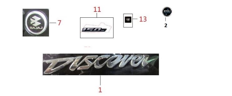 BAJAJ DISCOVER 150S FAR LOGOSU - 2