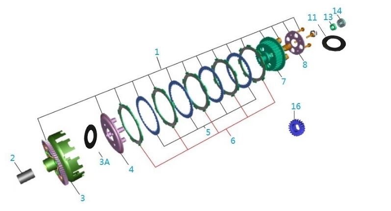 BAJAJ PULSAR AS150 DEBRİYAJ GÖBEĞİ - 2