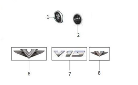 BAJAJ V15 YAKIT DEPO MUHAFAZA ETİKETİ
