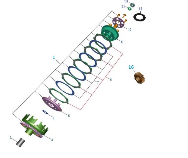 BAJAJ V15 DEBRİYAJ GÖBEĞİ