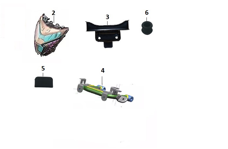 BAJAJ PULSAR NS 125 CBS FAR BAĞLANTI BURCU LASTİK - 2