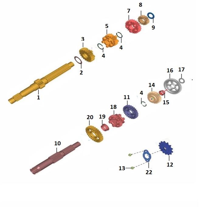 BAJAJ PULSAR F 250 4.VİTES DİŞLİ KARŞILIĞI - 2