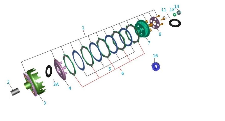 BAJAJ PULSAR NS150 DEBRİYAJ BASKI FLANŞI - 2