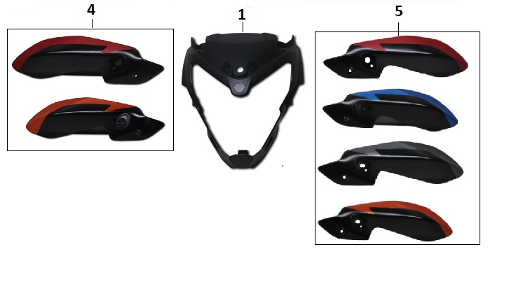 BAJAJ PULSAR NS 125 CBS FAR MUHAFAZA DEKORATİF KAPAK SOL